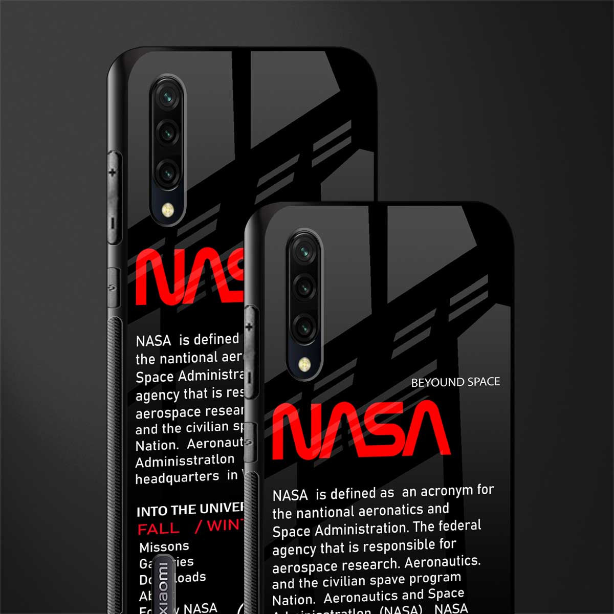 nasa project glass case for mi a3 redmi a3 image-2