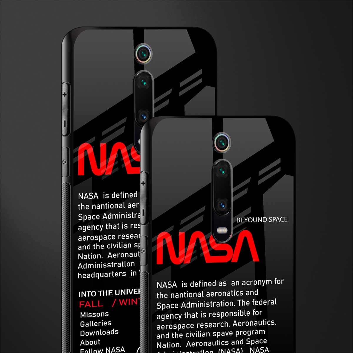 nasa project glass case for redmi k20 pro image-2
