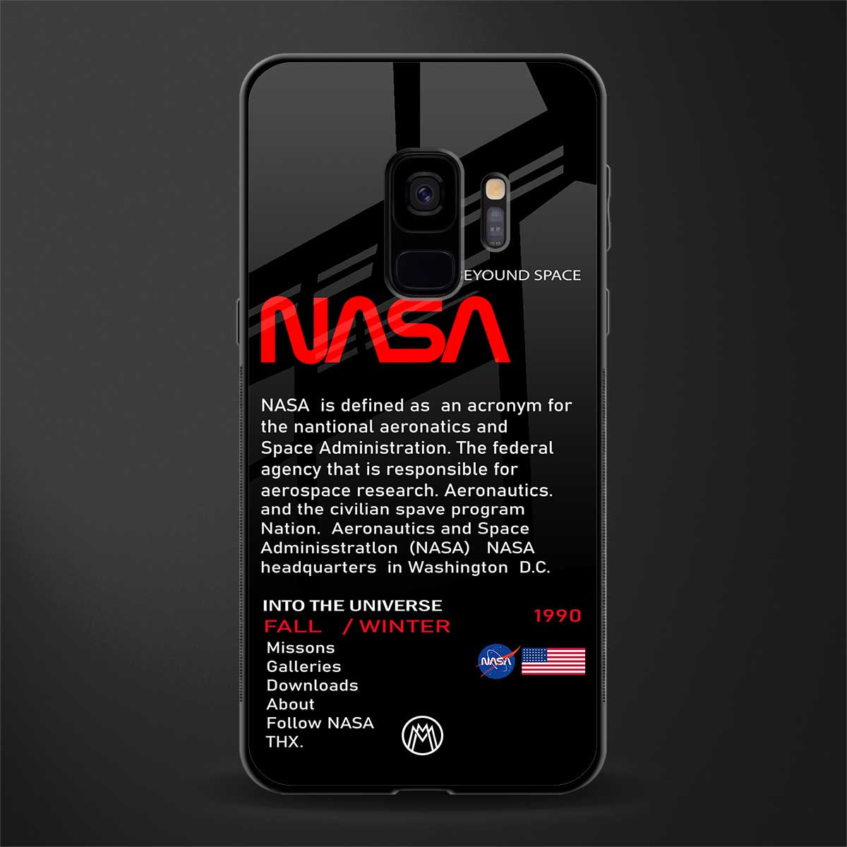 nasa project glass case for samsung galaxy s9 image