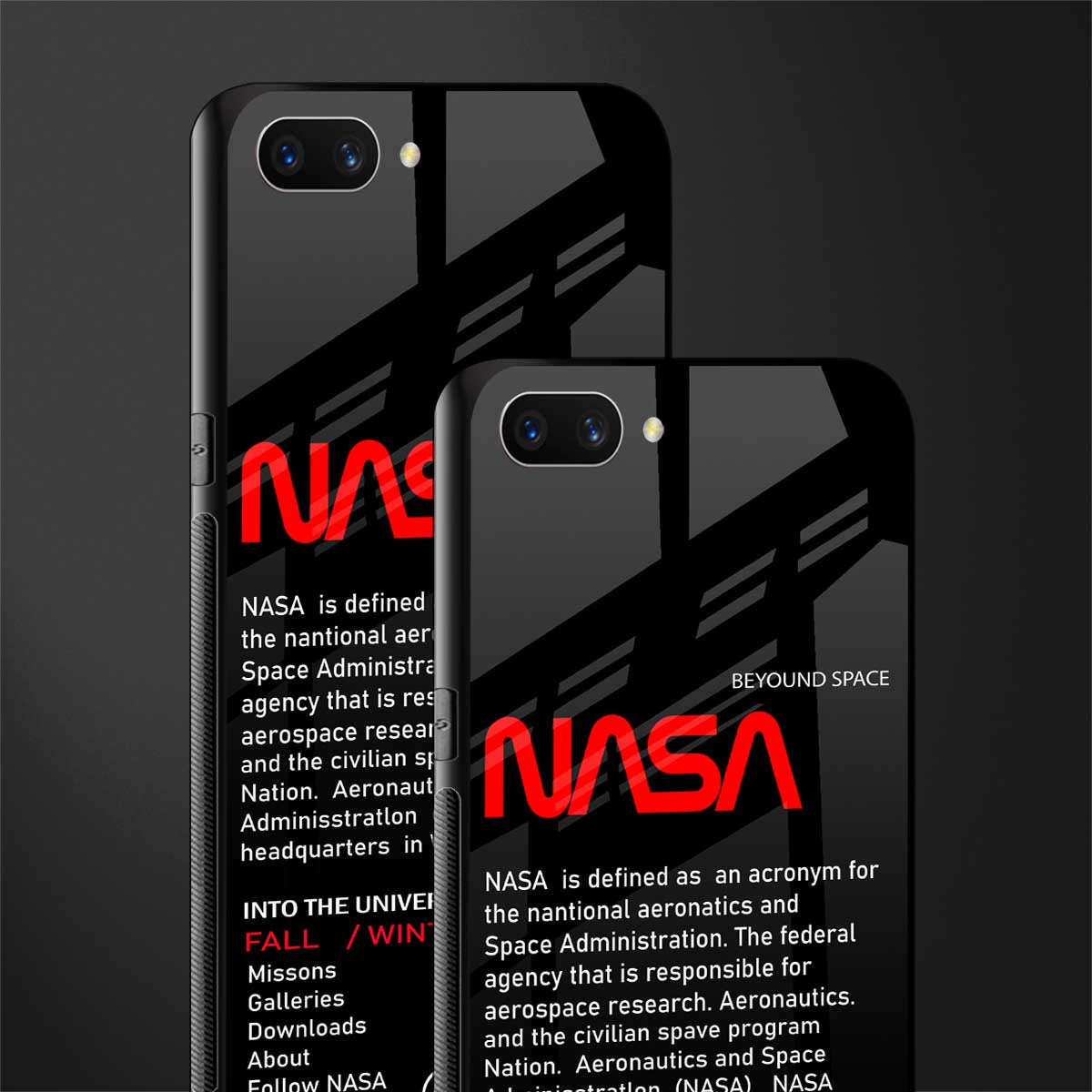 nasa project glass case for oppo a3s image-2