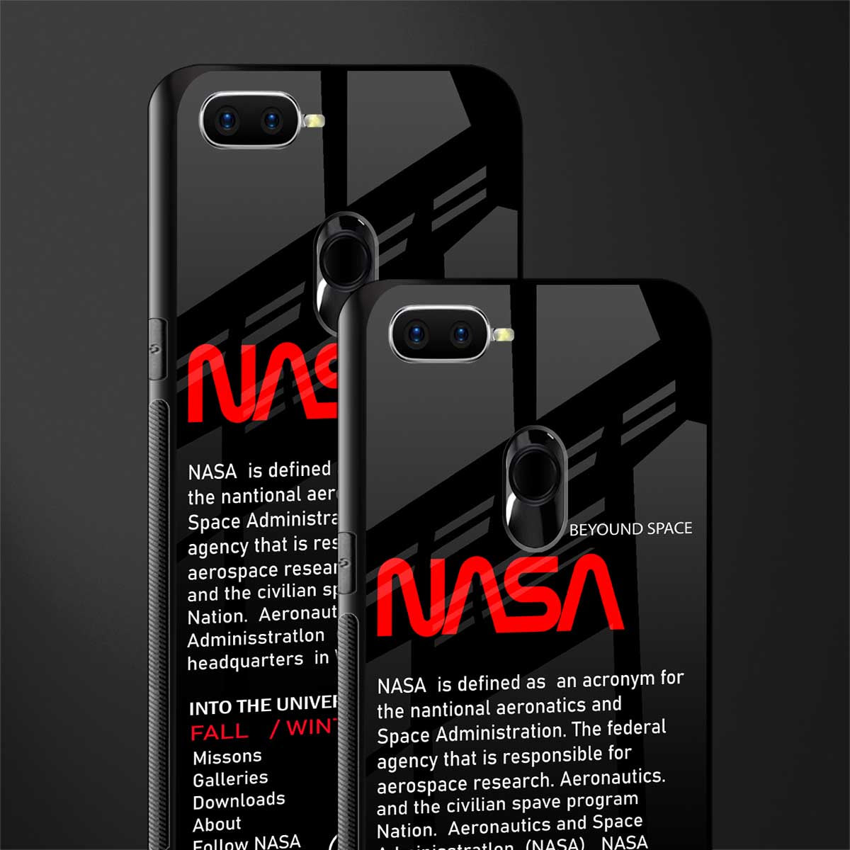 nasa project glass case for oppo a7 image-2