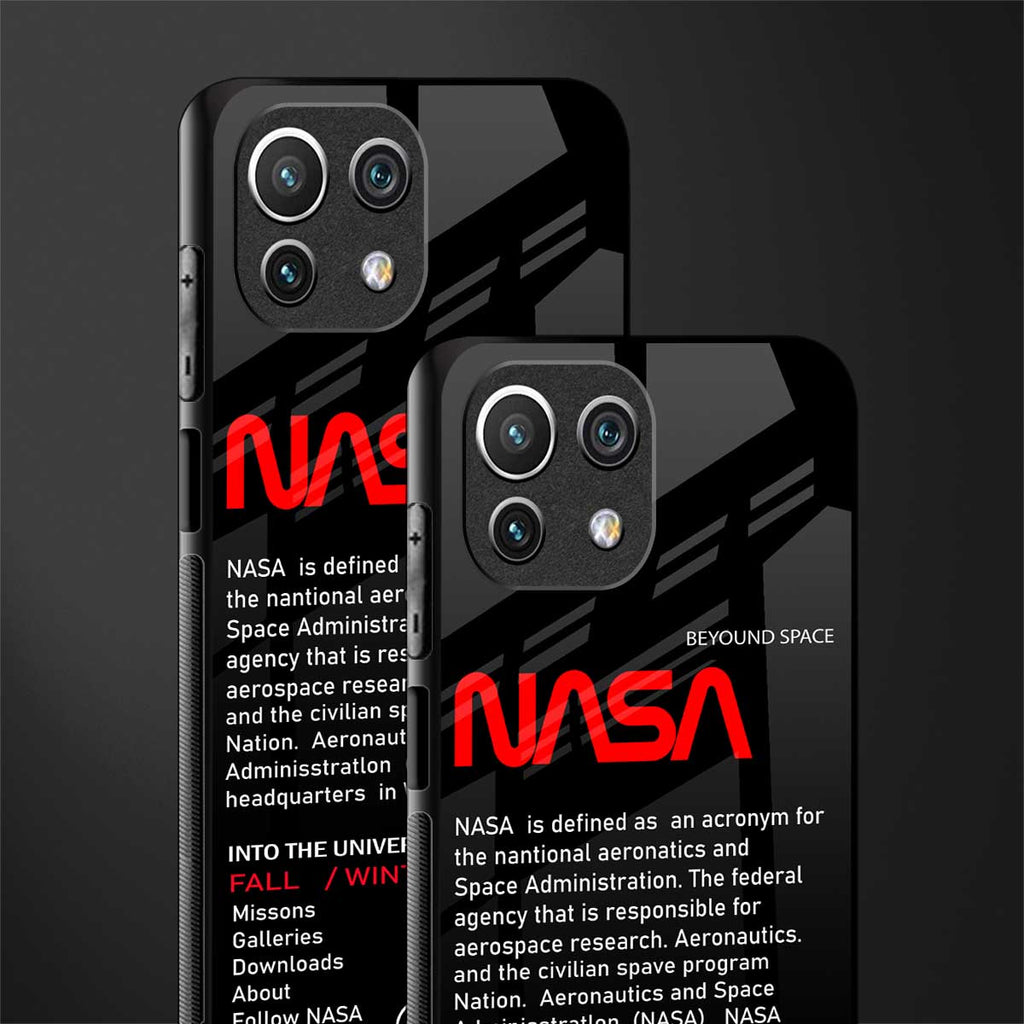 nasa project glass case for mi 11 lite image-2