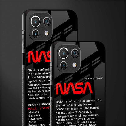 nasa project glass case for mi 11 lite image-2