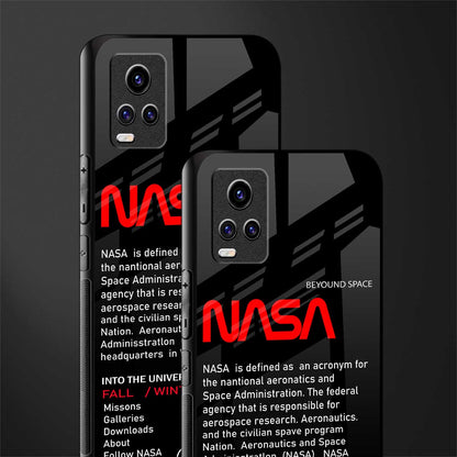 nasa project back phone cover | glass case for vivo y73