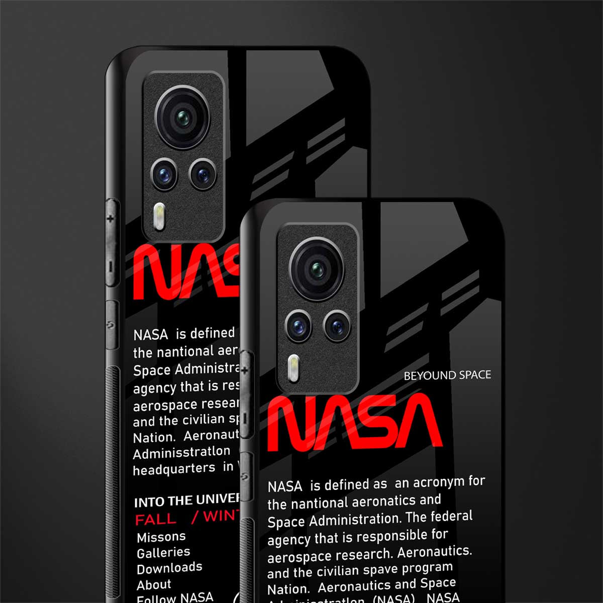 nasa project glass case for vivo x60 pro image-2