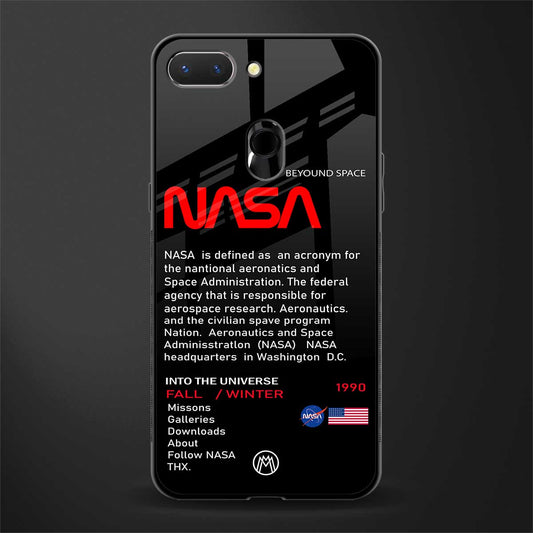 nasa project glass case for oppo a5 image