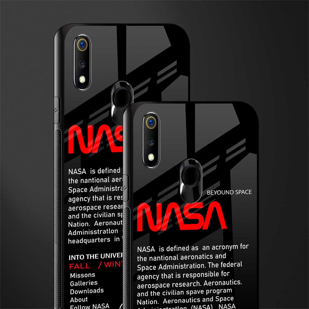 nasa project glass case for realme 3 pro image-2