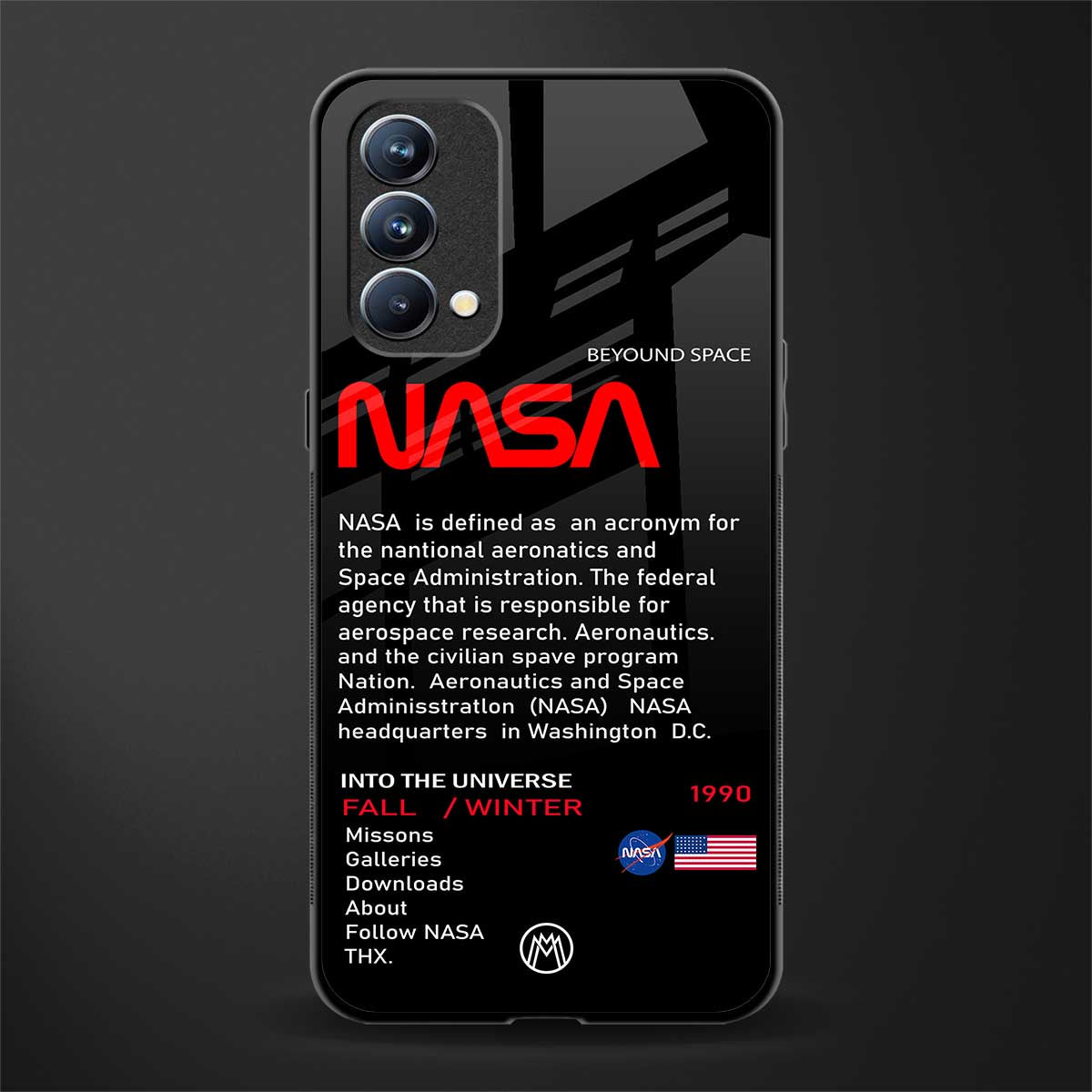 nasa project glass case for oppo f19 image