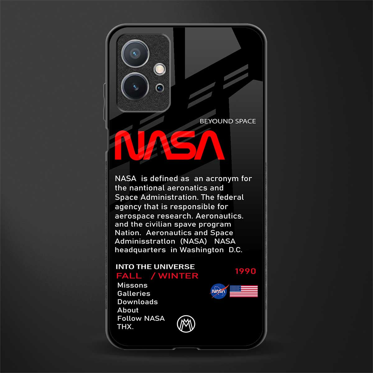 nasa project glass case for vivo t1 5g image