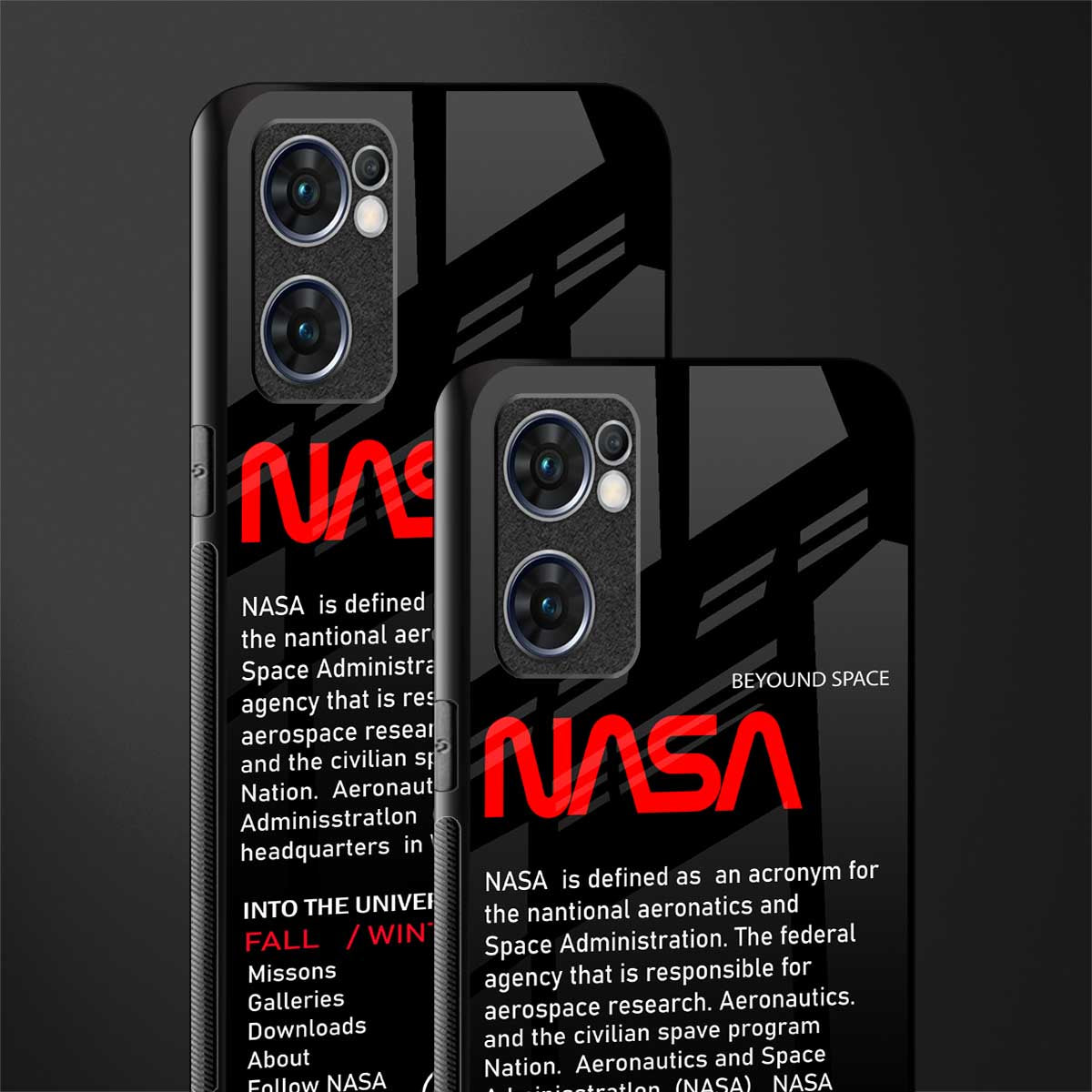 nasa project glass case for oppo reno7 5g image-2