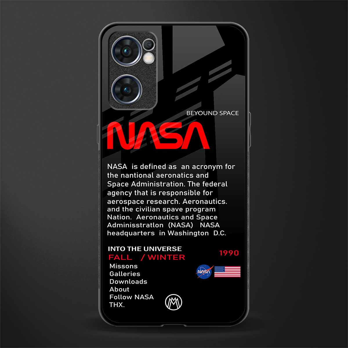 nasa project glass case for oppo reno7 5g image