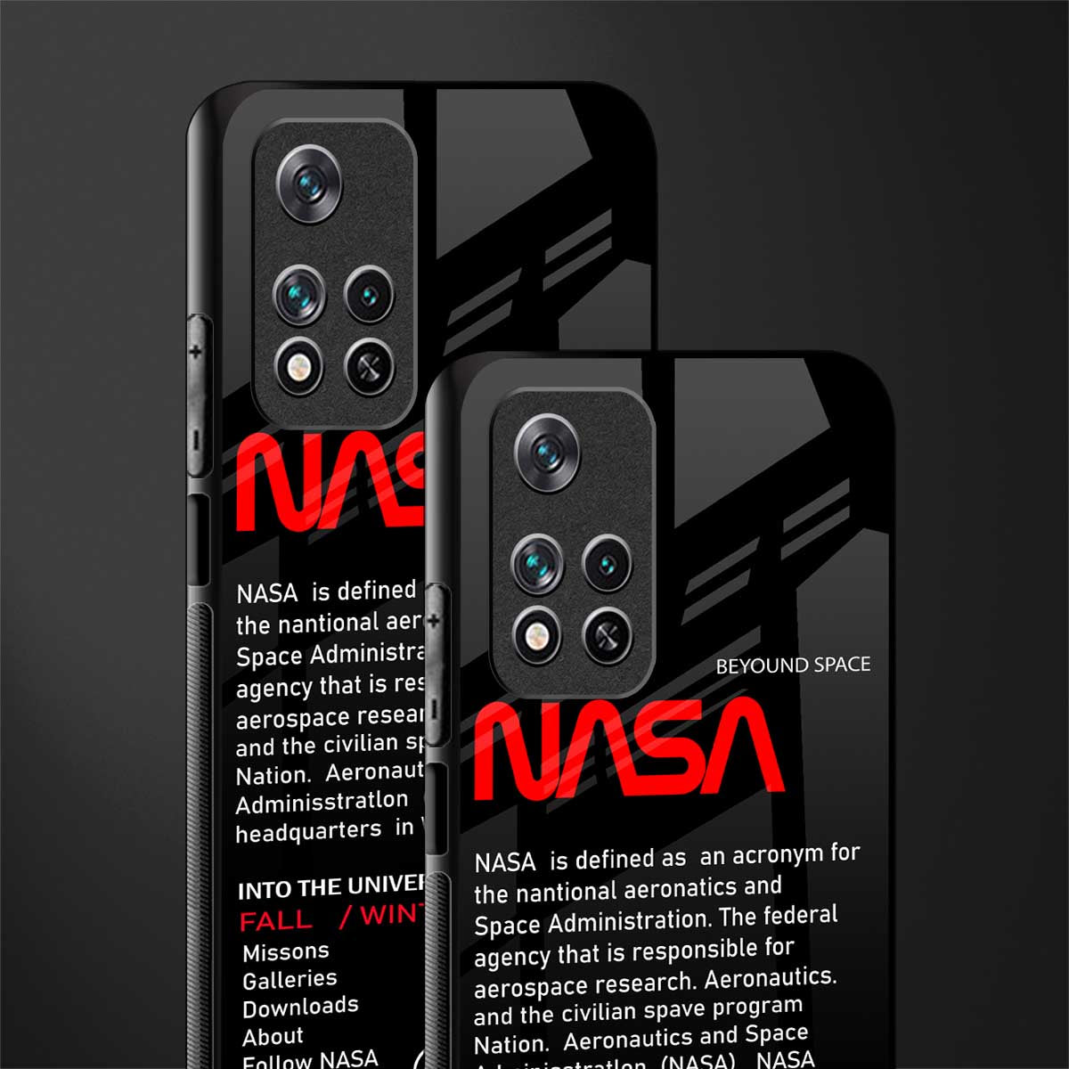 nasa project glass case for poco m4 pro 5g image-2