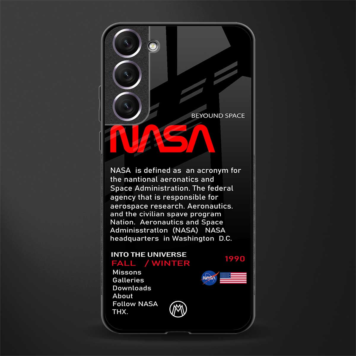 nasa project glass case for samsung galaxy s21 image