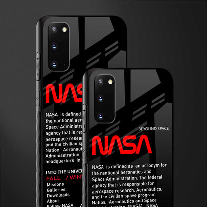 nasa project glass case for samsung galaxy s20 image-2