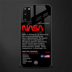 nasa project glass case for samsung galaxy s20 image