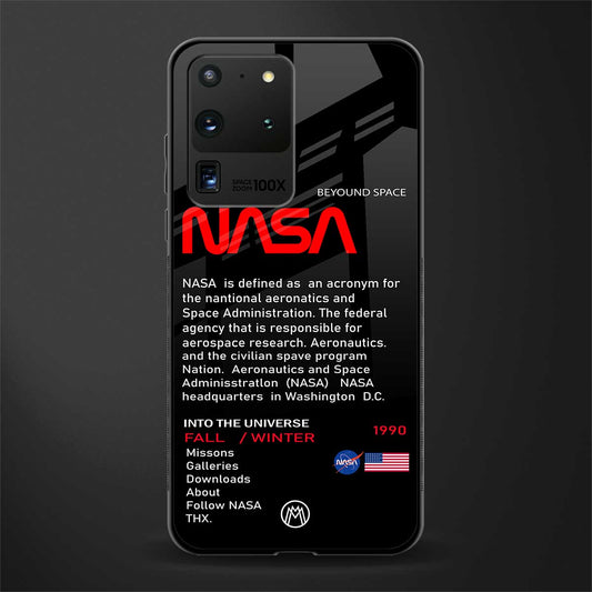 nasa project glass case for samsung galaxy s20 ultra image