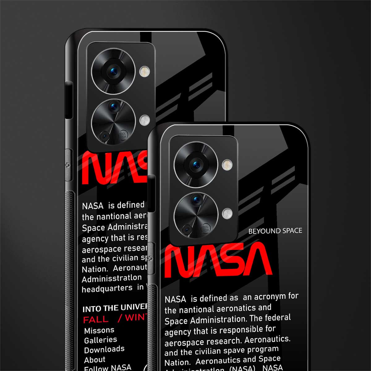 nasa project glass case for phone case | glass case for oneplus nord 2t 5g
