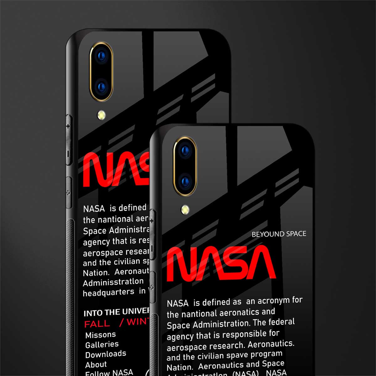 nasa project glass case for vivo v11 pro image-2