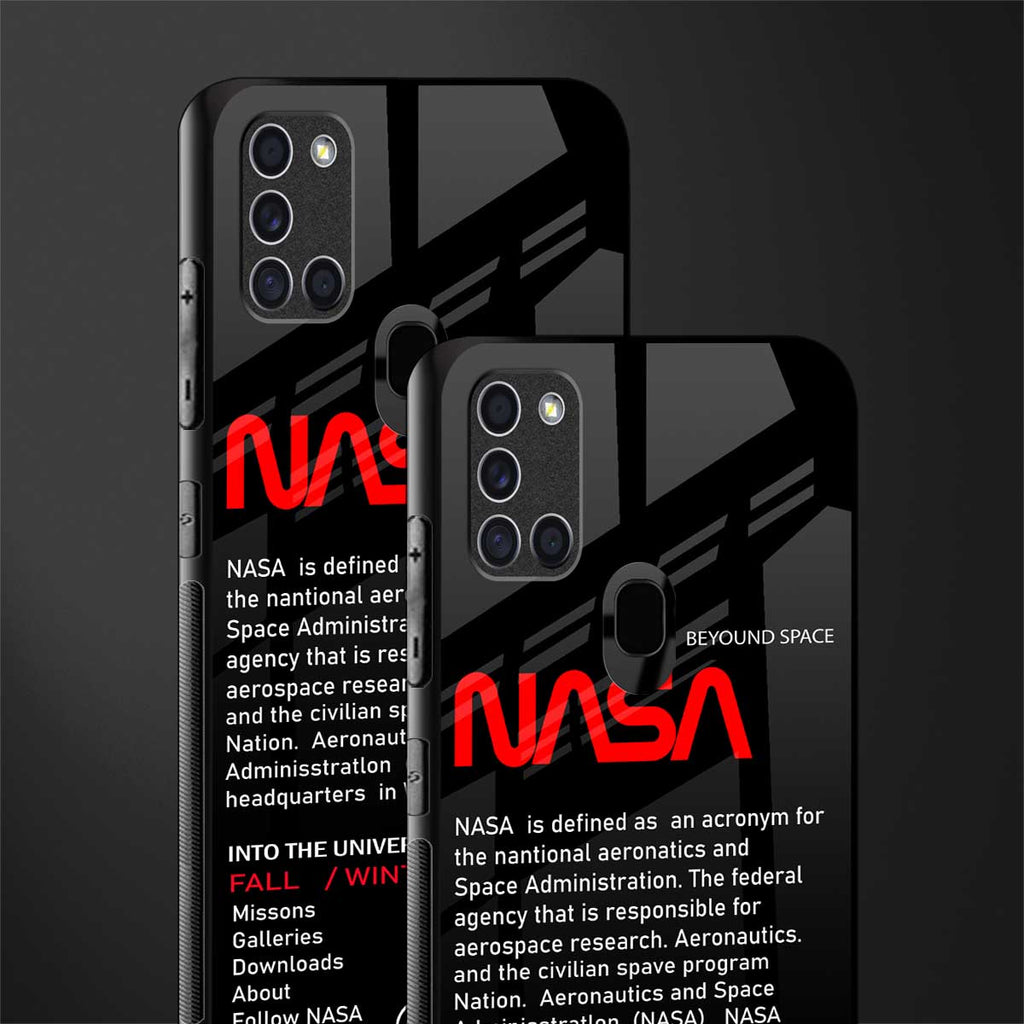 nasa project glass case for samsung galaxy a21s image-2
