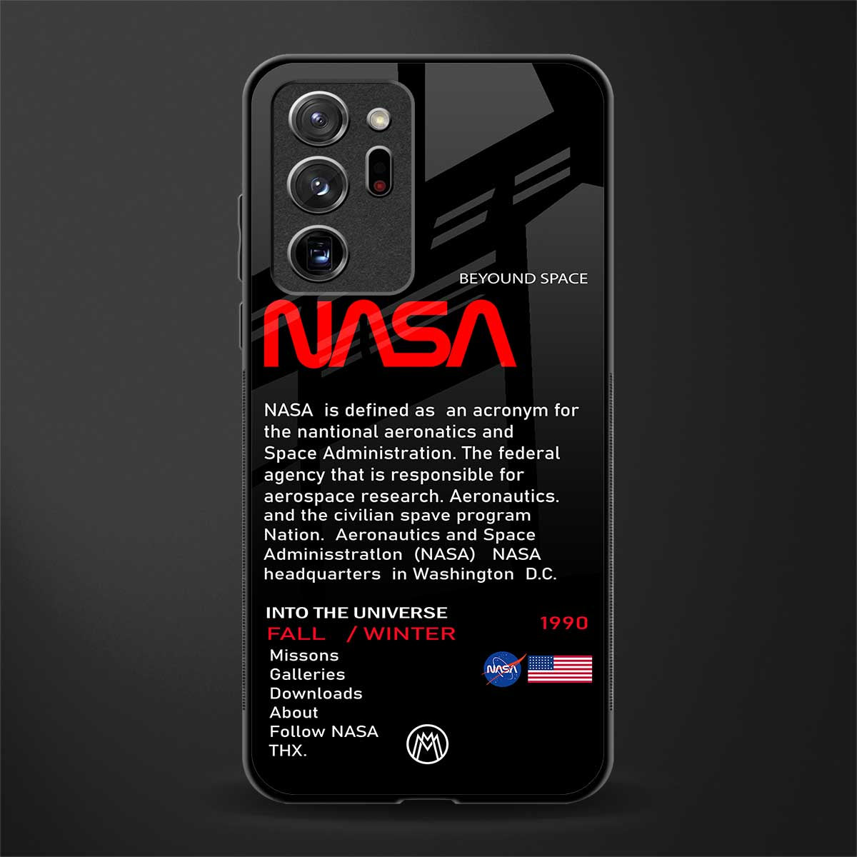 nasa project glass case for samsung galaxy note 20 ultra 5g image