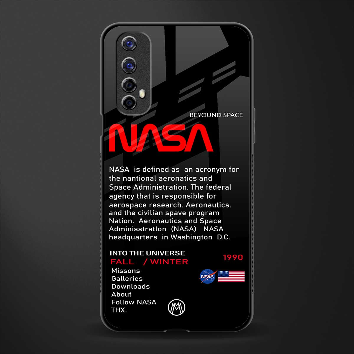 nasa project glass case for realme 7 image
