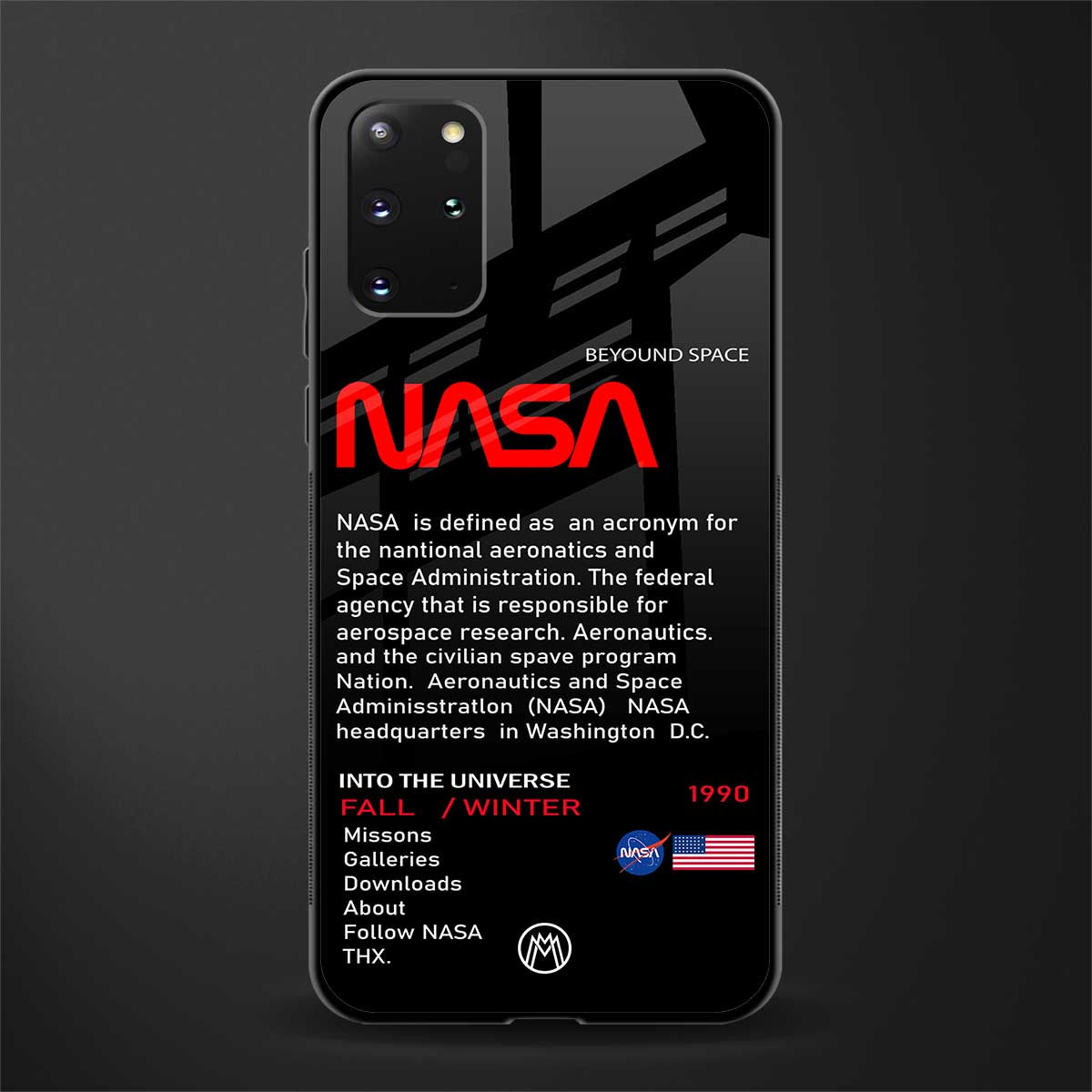 nasa project glass case for samsung galaxy s20 plus image