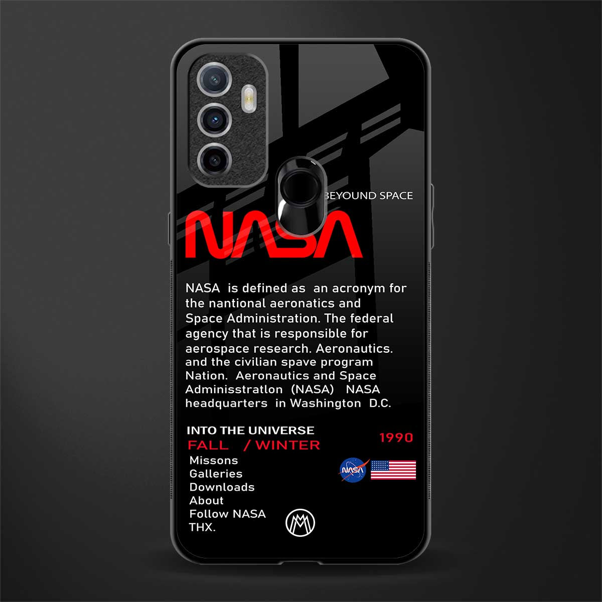 nasa project glass case for oppo a53 image