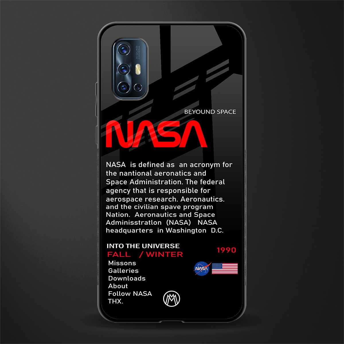 nasa project glass case for vivo v17 image