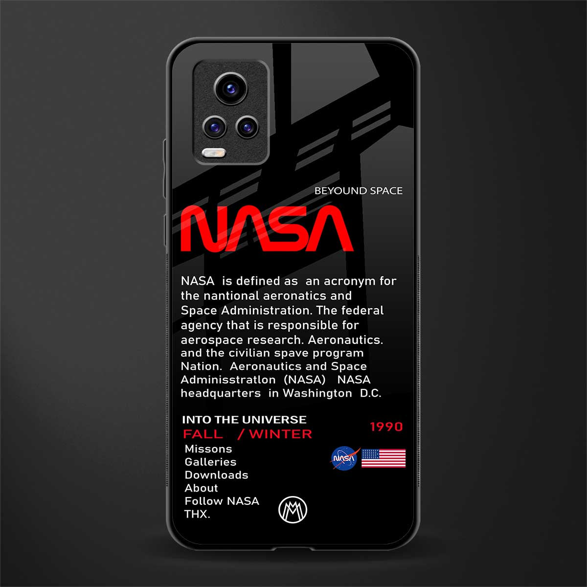 nasa project glass case for vivo v20 image