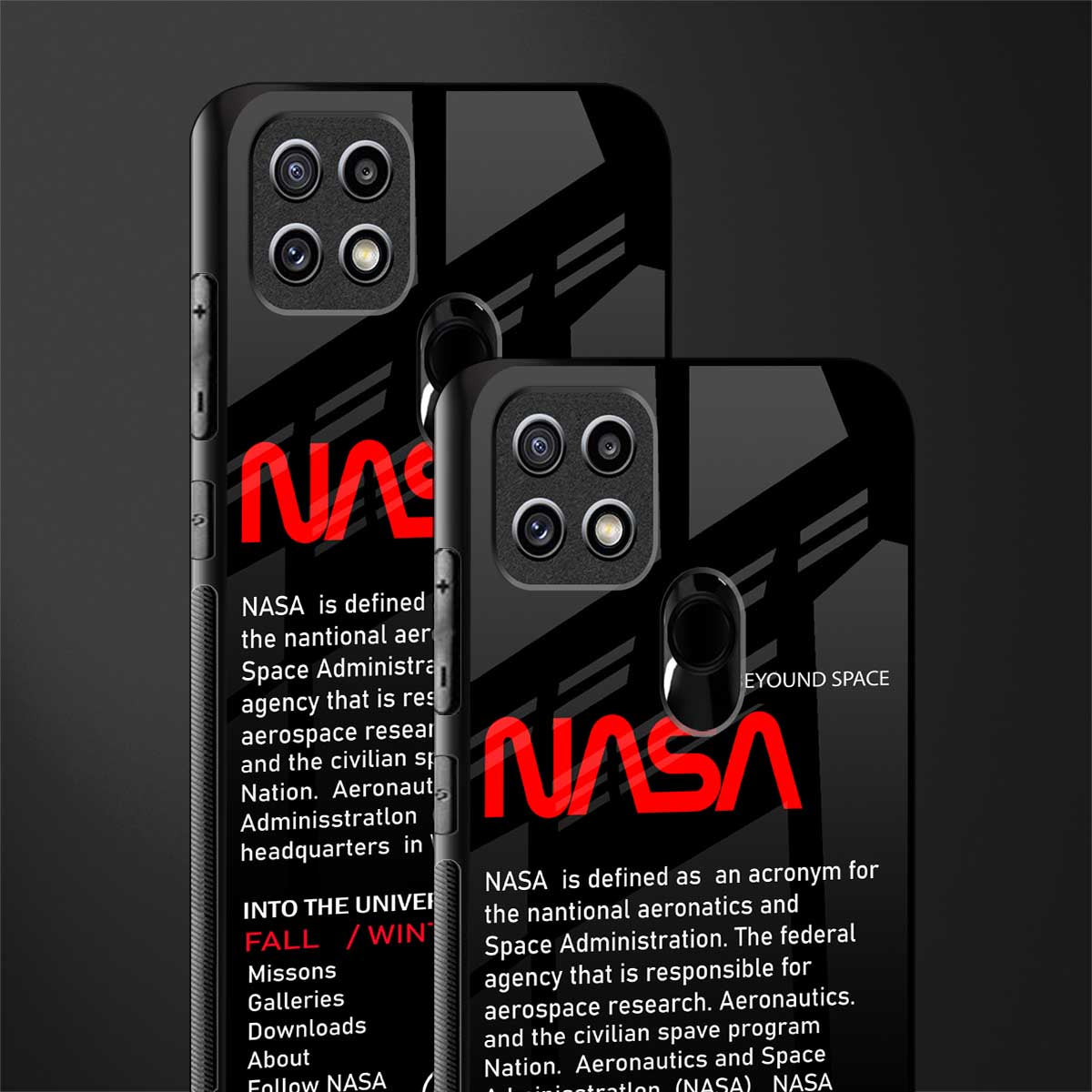 nasa project glass case for oppo a15s image-2