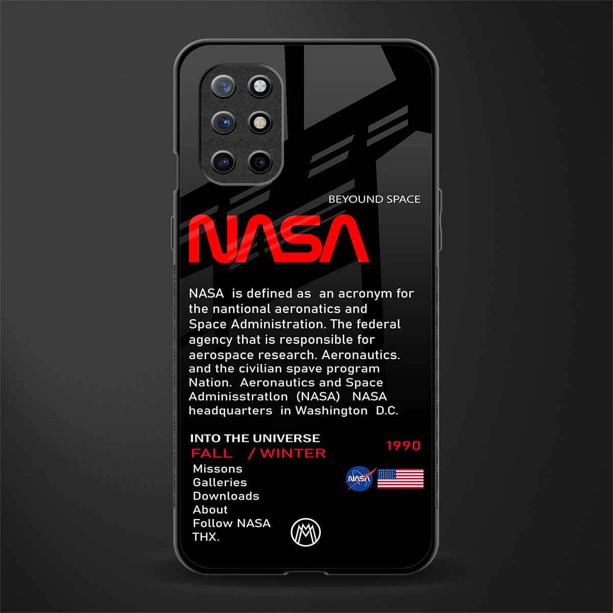 nasa project glass case for oneplus 8t image