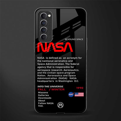 nasa project glass case for oppo reno 4 pro image