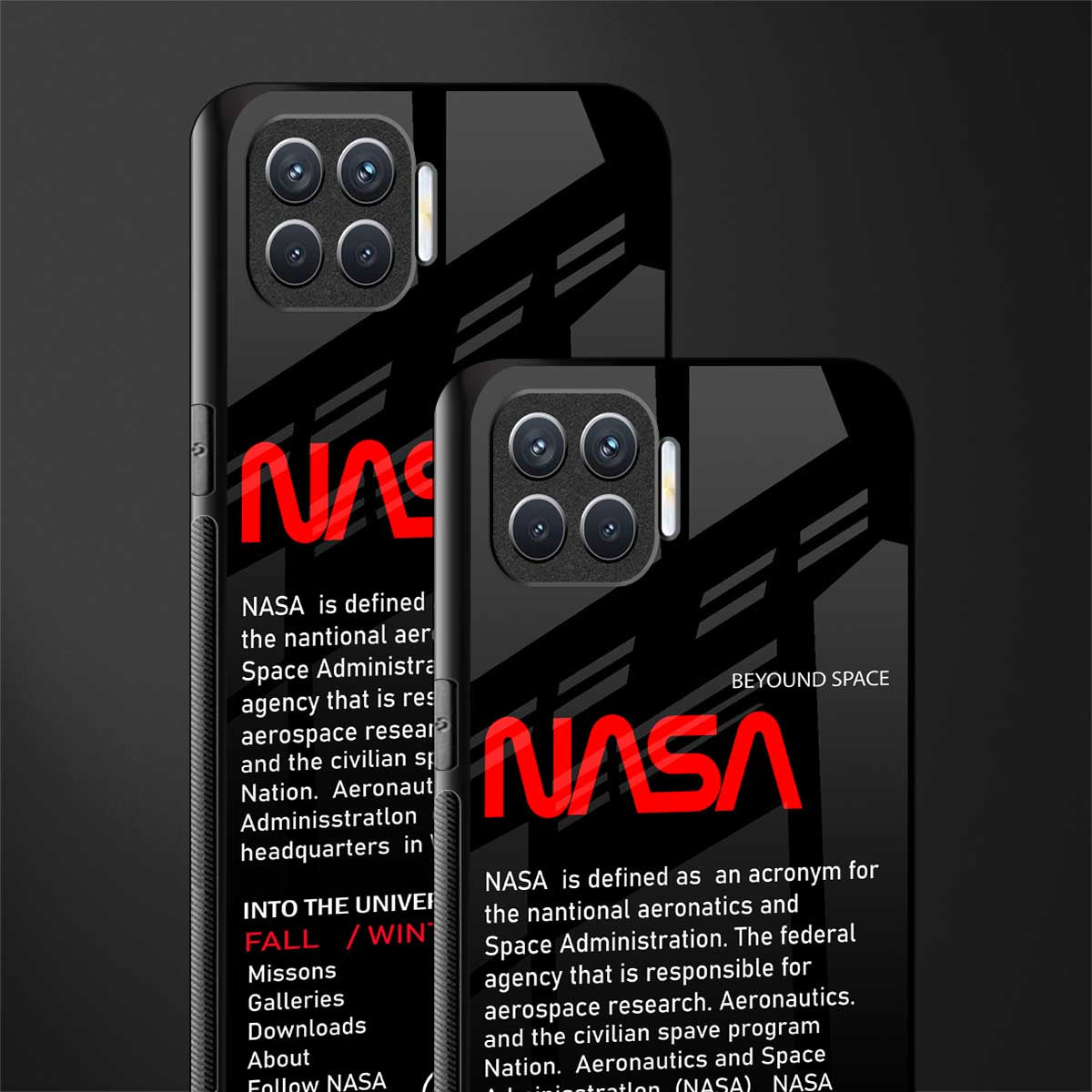 nasa project glass case for oppo f17 pro image-2