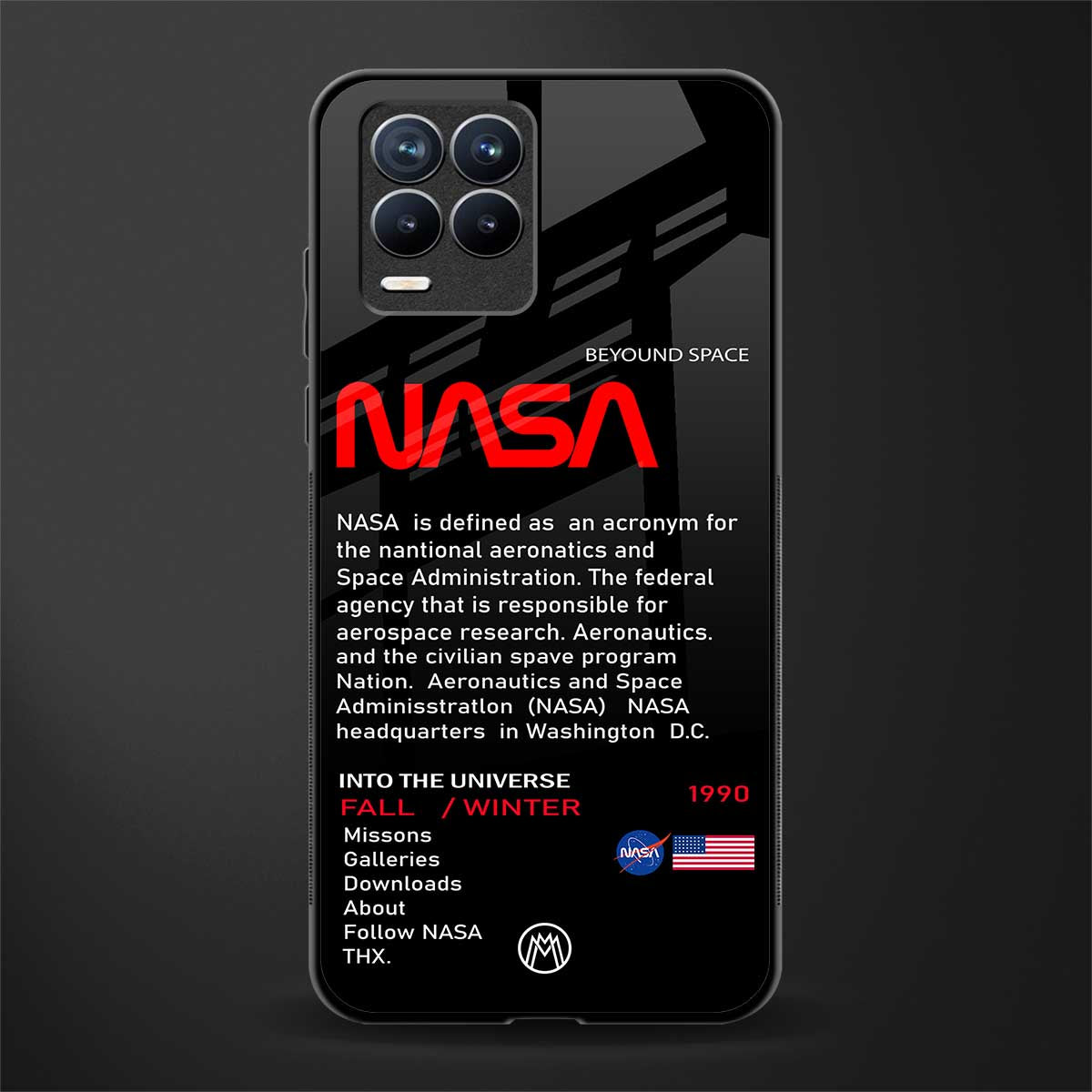 nasa project glass case for realme 8 pro image