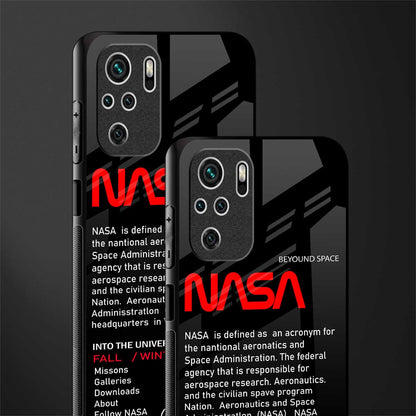 nasa project glass case for redmi note 10 image-2