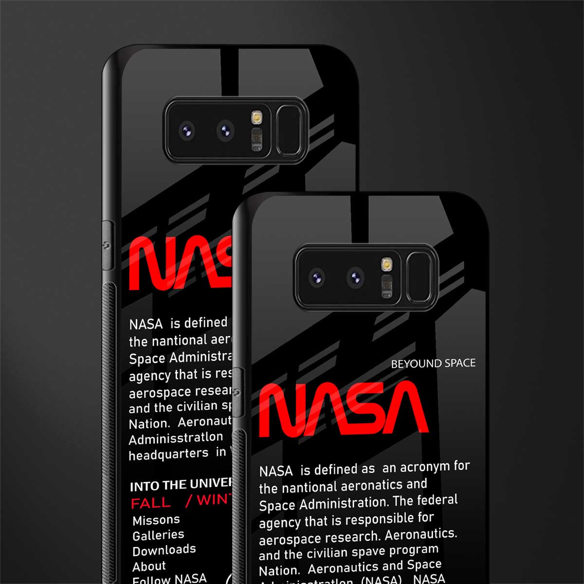 nasa project glass case for samsung galaxy note 8 image-2