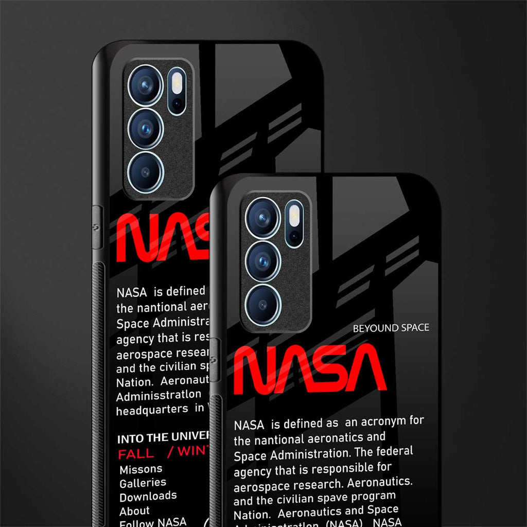nasa project glass case for oppo reno6 pro 5g image-2