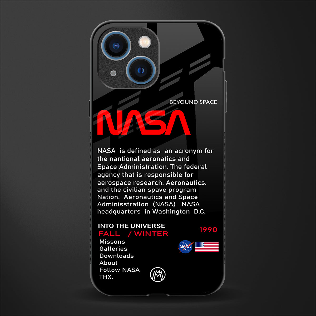 nasa project glass case for iphone 13 mini image