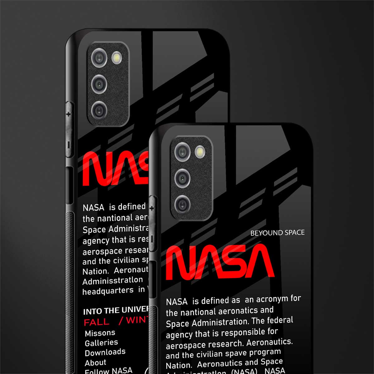 nasa project glass case for samsung galaxy a03s image-2