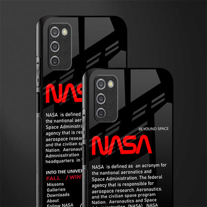 nasa project glass case for samsung galaxy a03s image-2