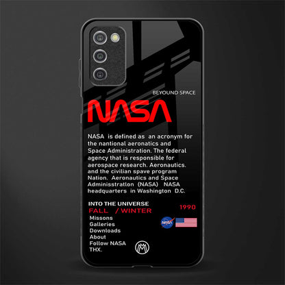 nasa project glass case for samsung galaxy a03s image
