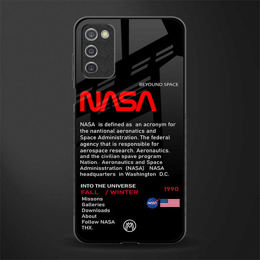 nasa project glass case for samsung galaxy a03s image