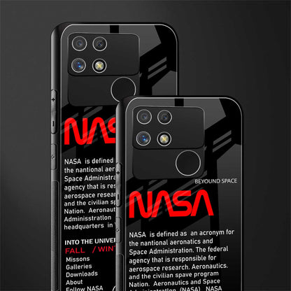 nasa project back phone cover | glass case for realme narzo 50a
