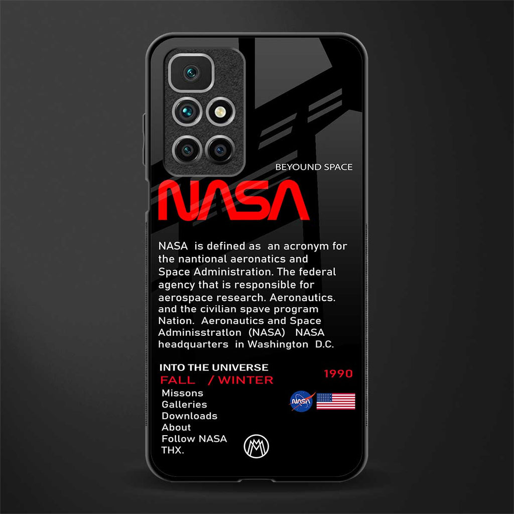 nasa project glass case for redmi 10 prime image