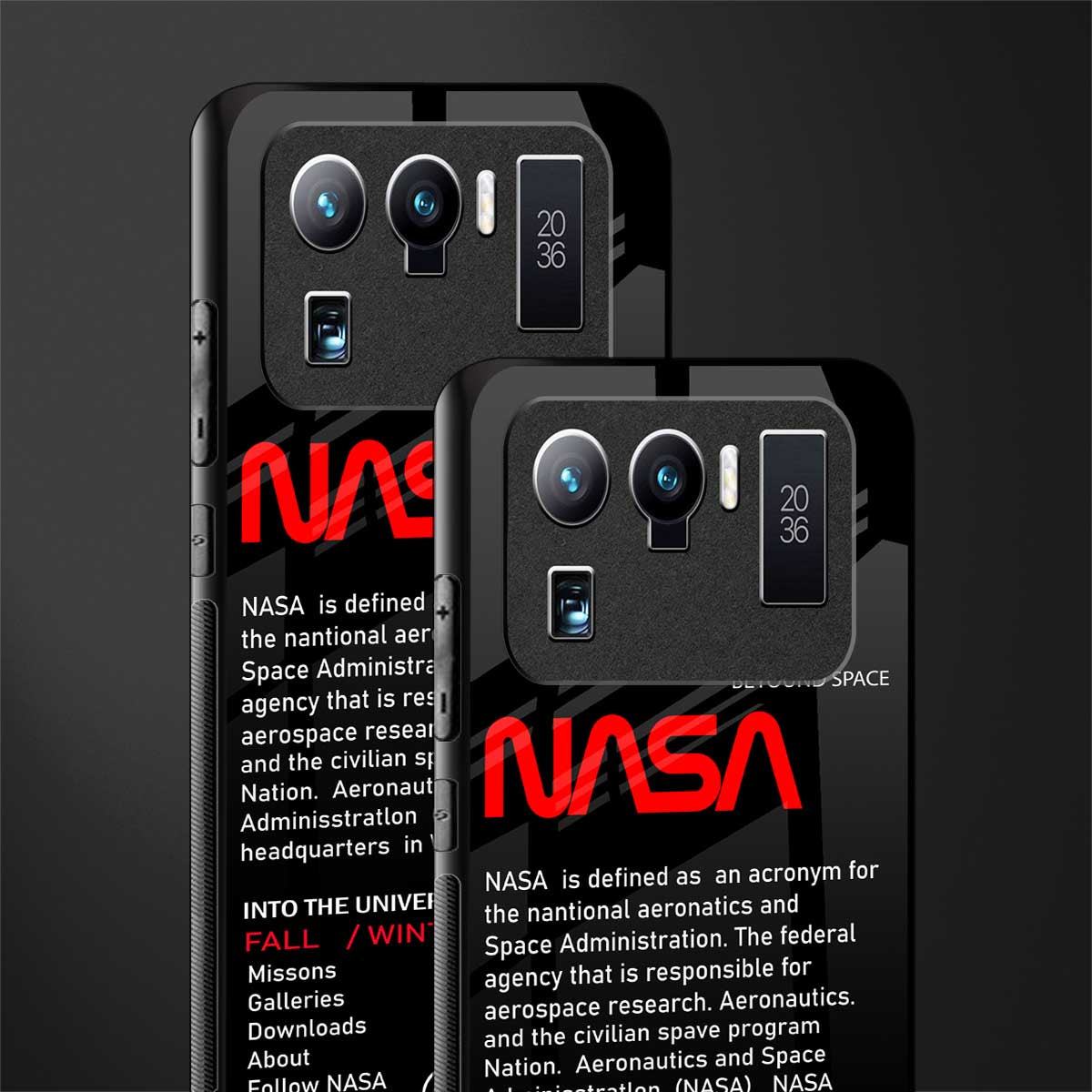 nasa project glass case for mi 11 ultra 5g image-2