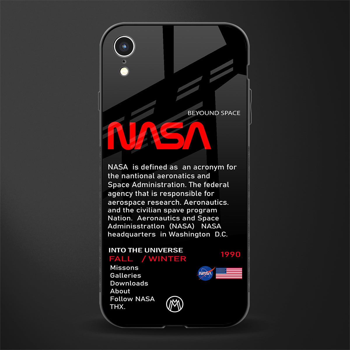 nasa project glass case for iphone xr image