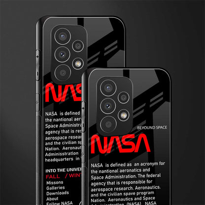 nasa project back phone cover | glass case for samsung galaxy a73 5g