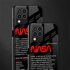 nasa project back phone cover | glass case for samsung galaxy m33 5g