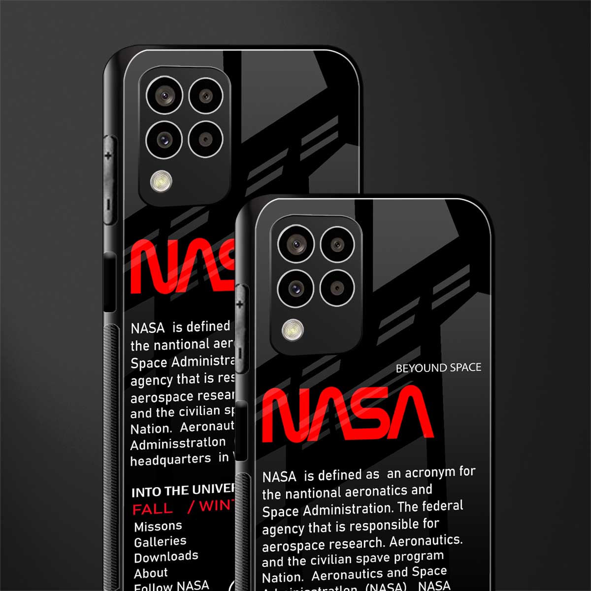 nasa project back phone cover | glass case for samsung galaxy m33 5g