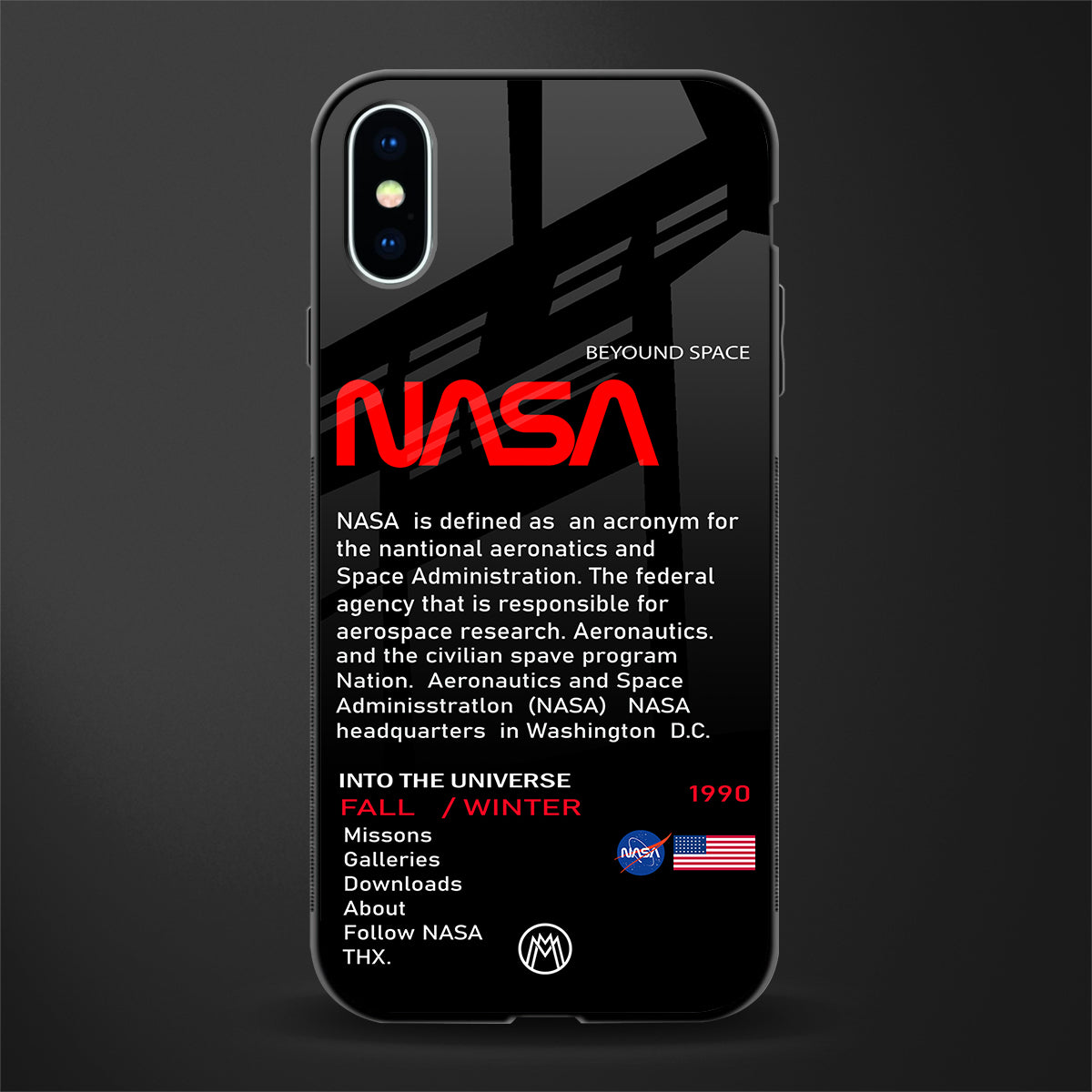 nasa project glass case for iphone x image